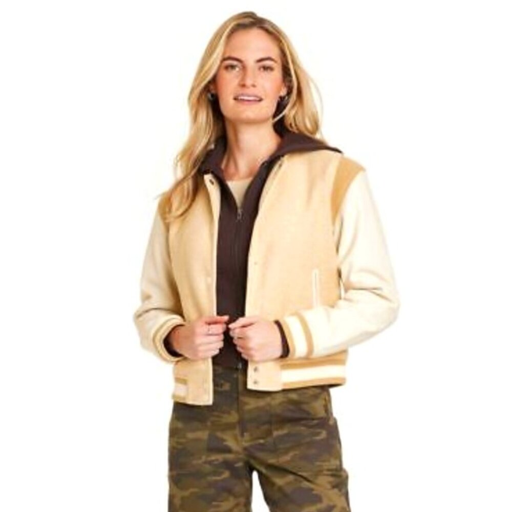 Universal Thread Faux Leather Varsity Jacket